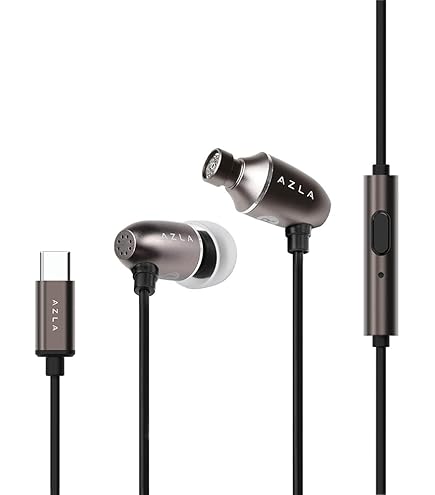 イヤホン Aur Audio Astra&Atlas Amazon.com: AZLA AIM C Daily USB-C Wired Earbuds with Mic